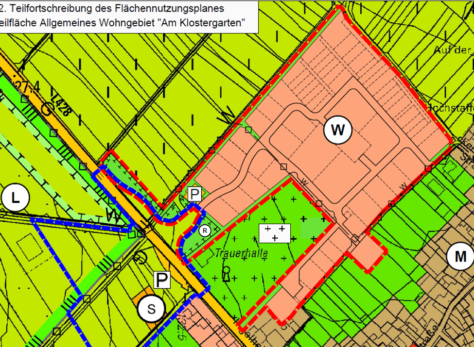 Zu sehen ist ein Symbolbild für die 32. Teilfortschreibung des Flächennutzungsplans "Am Klostergarten" in Schwabenheim
