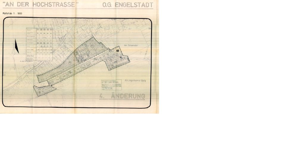 Zu sehen ist ein Symbolbild für den Bebauungsplan "An der Hochstraße 4. Änderung" in Engelstadt
