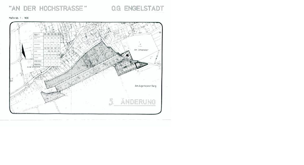 Zu sehen ist ein Symbolbild für den Bebauungsplan "An der Hochstraße 5. Änderung" in Engelstadt