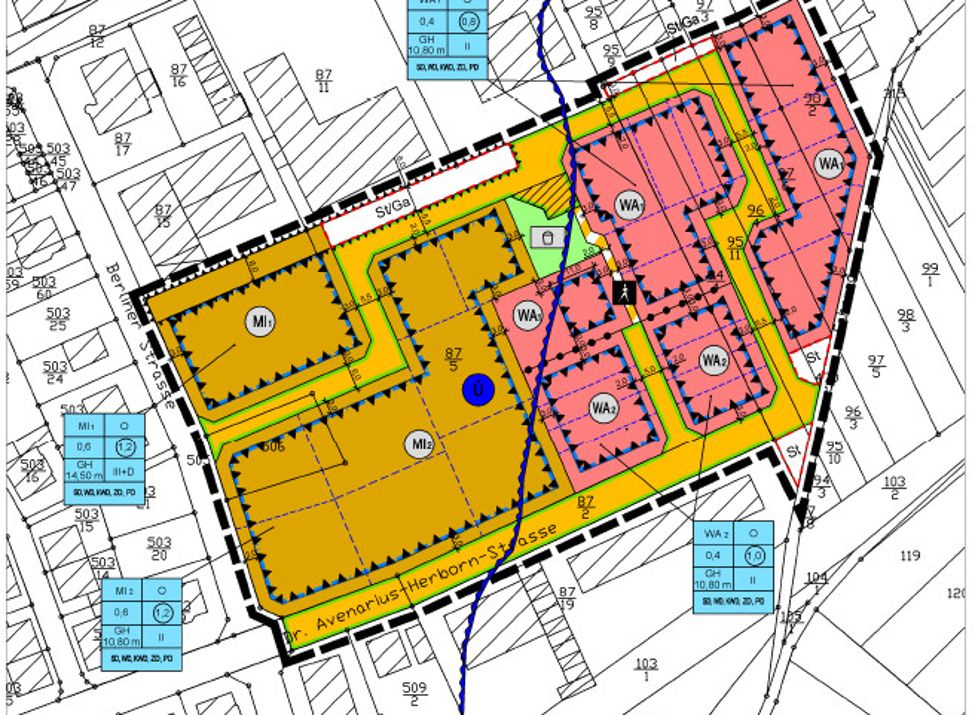 Symbolbild - Bebauungsplan - Dr. Avenarius-Herborn-Straße
