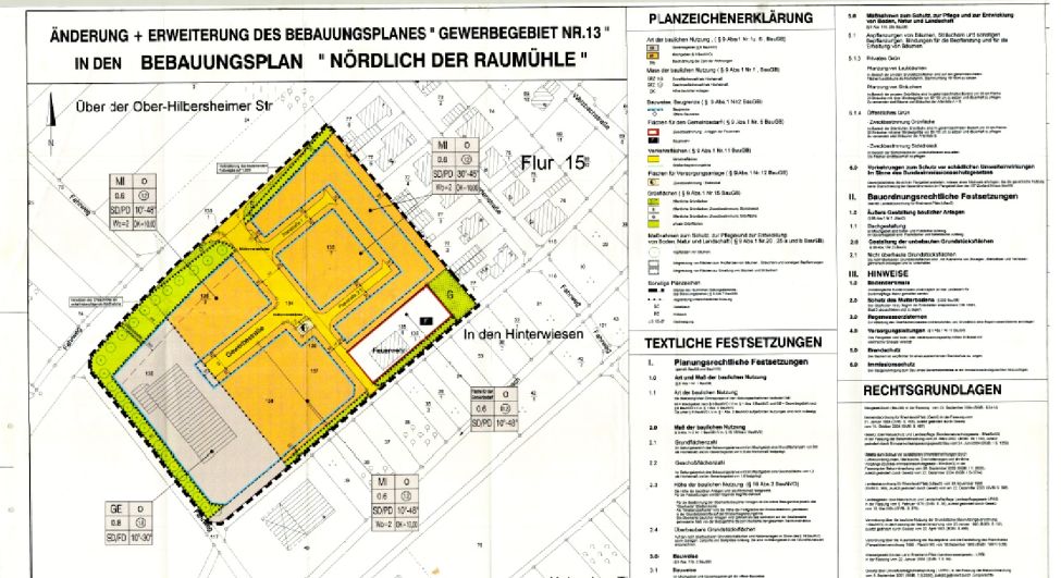Zu sehen ist ein Symbolbild für den Bebauungsplan "Nördlich der Raumühle" in Nieder-Hilbersheim