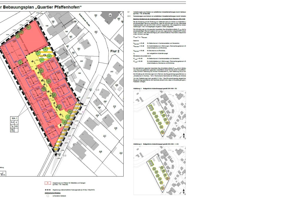 Zu sehen ist ein Symbolbild für den Bebauungsplan "Quartier Pfaffenhofen" in Schwabenheim