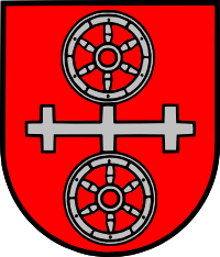 Zu sehen ist das Wappen der Stadt Gau-Algesheim